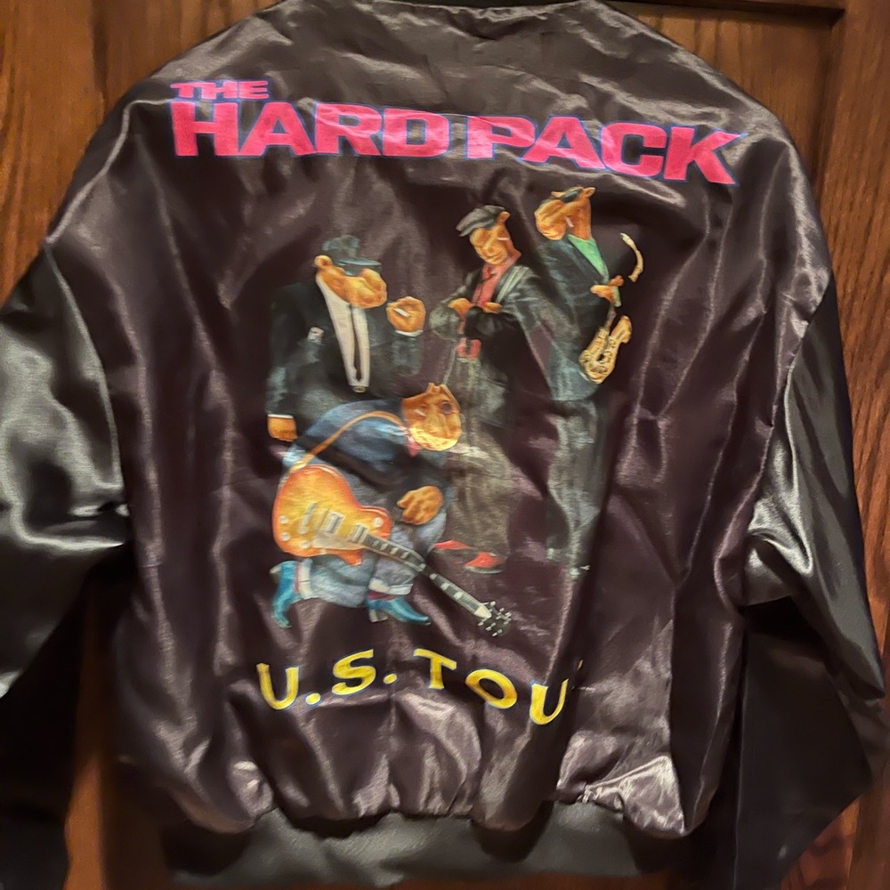 Vintage Camel “The Hard Pack” satin jacket